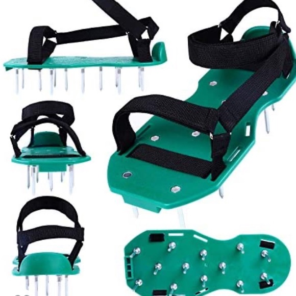 Lawn Aerator Shoes with Hook & Loop Straps - Picture 6 of 16